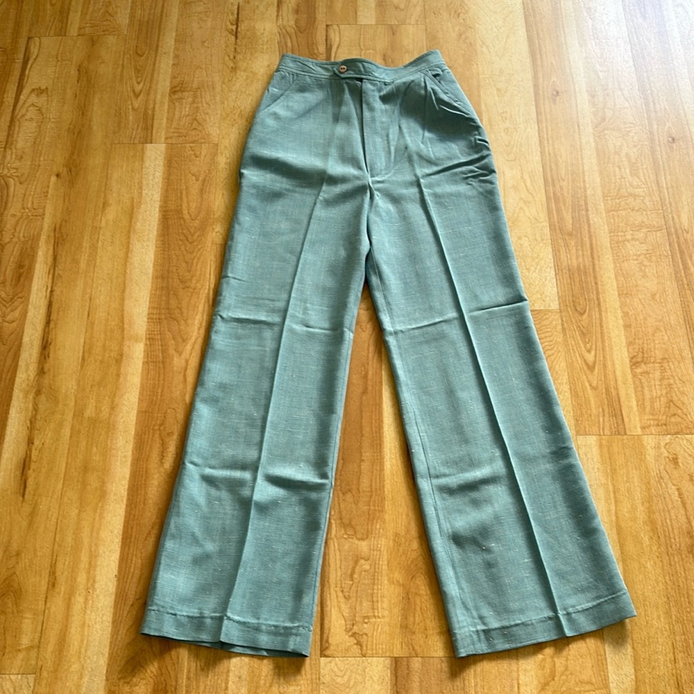 Baby Blue Linen Trousers Size S/M